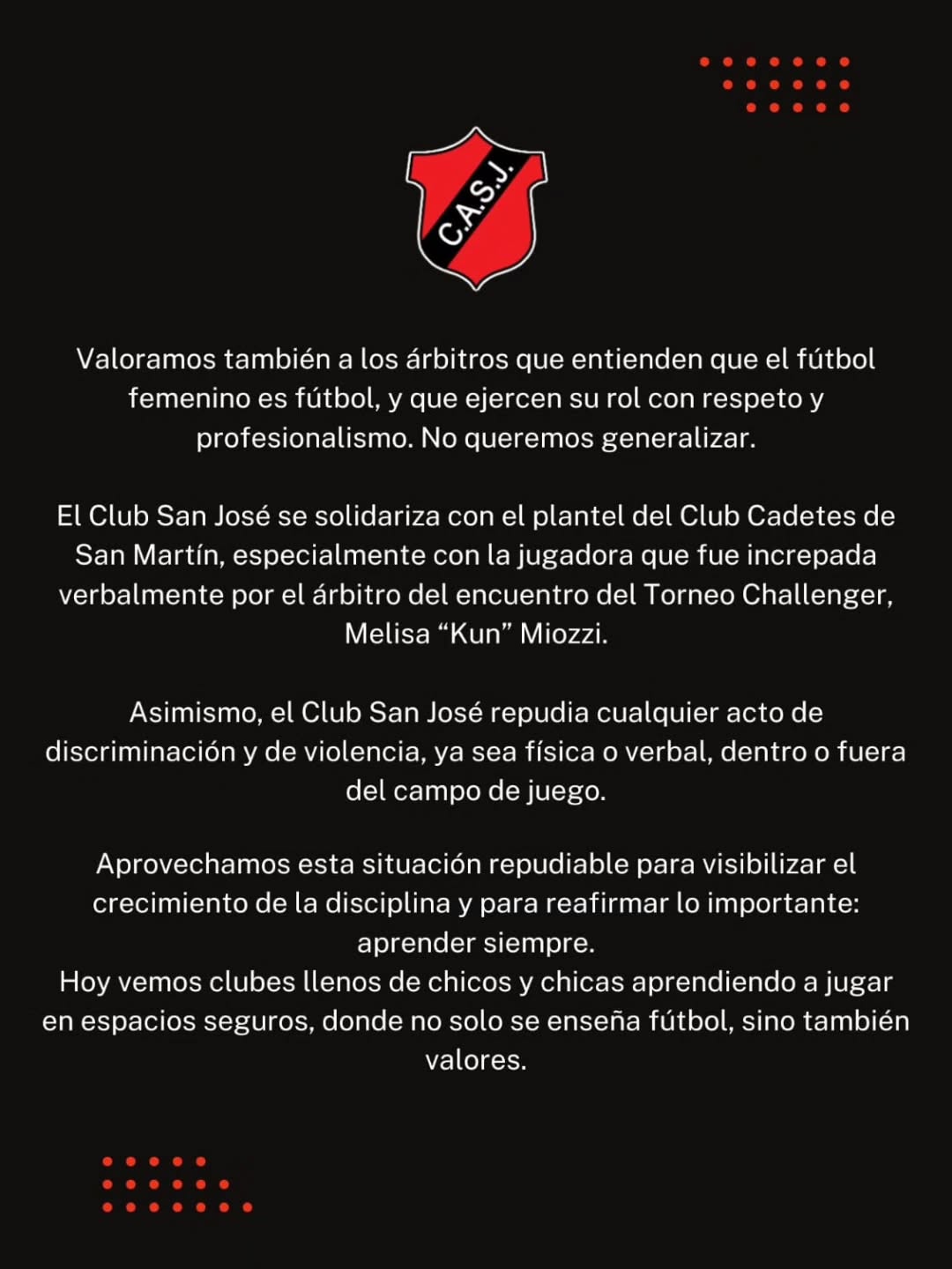 San Jose Communiqué