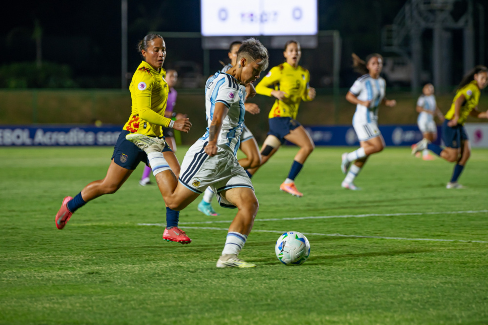 A Argentina caiu para o Equador na fase final do Sul-Americano Feminino Sub 20. (Foto: AFA)
